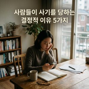 ai thumbnail photography 사람들이 사기를 당하는 결정적 이유 5가지 1786634153