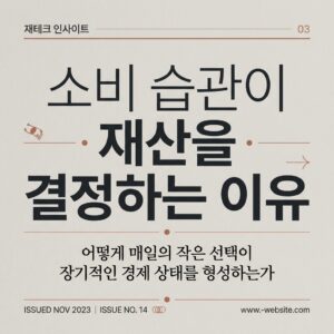 ai thumbnail typography 소비 습관이 재산을 결정하는 이유 1786727948